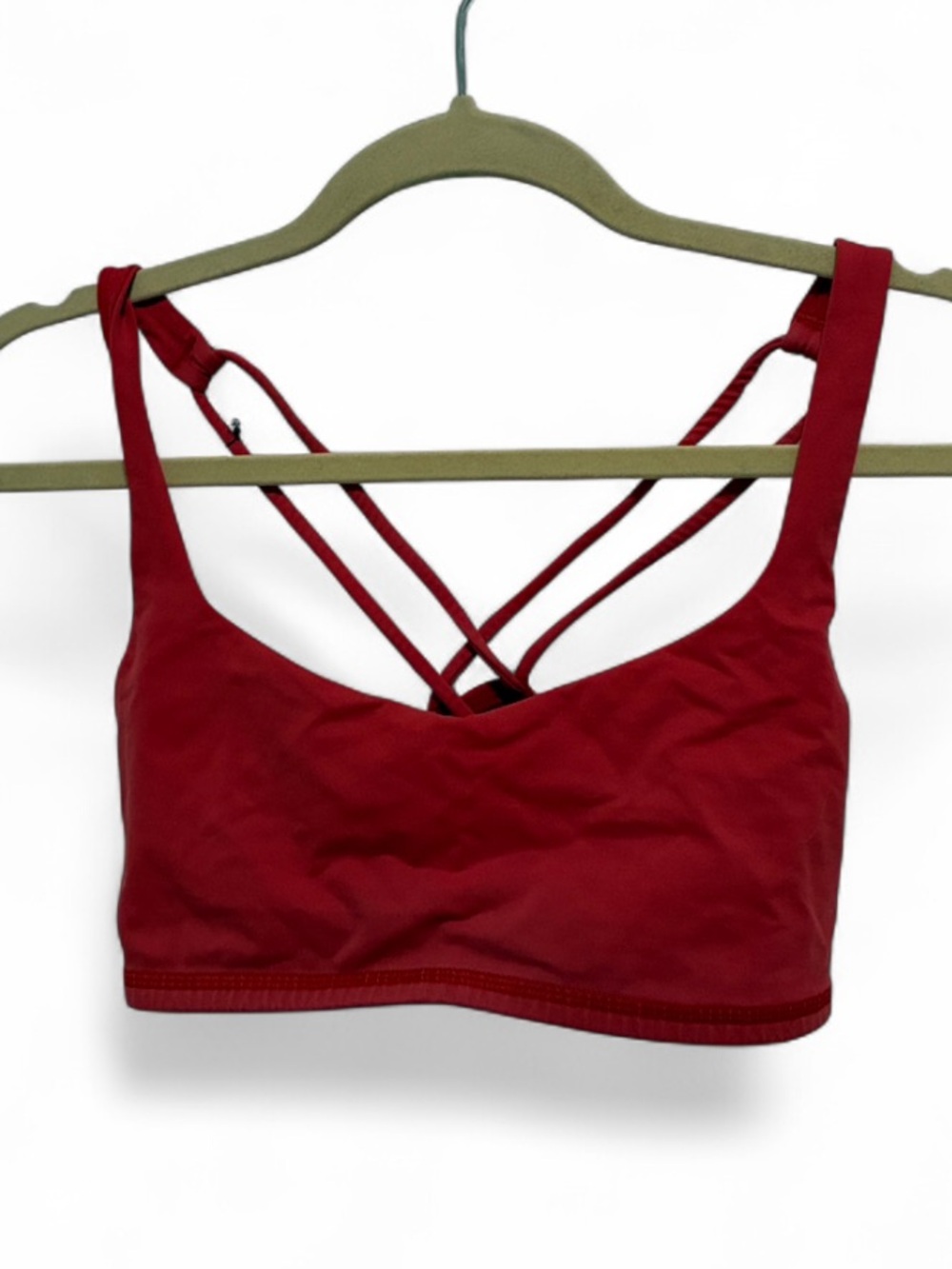 Lululemon Red Strappy Sports Bra